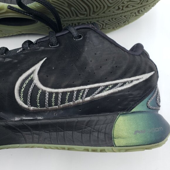 Nike LeBron XXI Tahitian Sneakers 13‎ Mens Dunkman Mid Leather Black - Picture 6 of 16